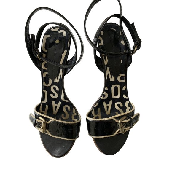 Marc By Marc Jacobs Shoes - Marc By Marc Jacobs Shoes 39.5 Ankle Strap Heel Sandal Open Toe Italy Black 6781